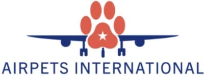 Alternative logo for Airpets International featuring Royal Paws.